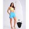 imageG Gradual Womens 5quot High Waisted Swim Board Shorts Quick Dry UPF 50 Swimming Beach Shorts for Women with Liner PocketsSky Blue