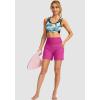 imageG Gradual Womens 5quot High Waisted Swim Board Shorts with Phone Pockets UPF 50 Quick Dry Beach Shorts for Women with LinerPlum