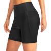 imageG Gradual Womens 6quot High Waisted Swim Board Shorts Tummy Control Quick Dry Bathing Bottoms for Women with Panty Pockets
