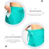 imageG Gradual Womens 7quot High Waisted Swim Board Shorts with Pockets Quick Dry Beach Swimming Shorts for Women with LinerAqua