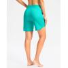 imageG Gradual Womens 7quot High Waisted Swim Board Shorts with Pockets Quick Dry Beach Swimming Shorts for Women with LinerAqua