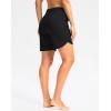 imageG Gradual Womens 7quot High Waisted Swim Board Shorts with Pockets Quick Dry Beach Swimming Shorts for Women with LinerBlack
