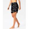 imageG Gradual Womens 7quot High Waisted Swim Board Shorts with Pockets Quick Dry Beach Swimming Shorts for Women with LinerBlack Floral