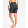 imageG Gradual Womens 7quot High Waisted Swim Board Shorts with Pockets Quick Dry Beach Swimming Shorts for Women with LinerDark Grey