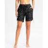imageG Gradual Womens 7quot High Waisted Swim Board Shorts with Pockets Quick Dry Beach Swimming Shorts for Women with LinerGrey Camo