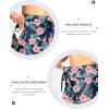 imageG Gradual Womens 7quot High Waisted Swim Board Shorts with Pockets Quick Dry Beach Swimming Shorts for Women with LinerNavy Flower