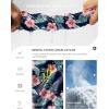imageG Gradual Womens 7quot High Waisted Swim Board Shorts with Pockets Quick Dry Beach Swimming Shorts for Women with LinerNavy Flower