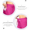 imageG Gradual Womens 7quot High Waisted Swim Board Shorts with Pockets Quick Dry Beach Swimming Shorts for Women with LinerRosy