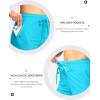 imageG Gradual Womens 7quot High Waisted Swim Board Shorts with Pockets Quick Dry Beach Swimming Shorts for Women with LinerSky Blue