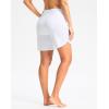 imageG Gradual Womens 7quot High Waisted Swim Board Shorts with Pockets Quick Dry Beach Swimming Shorts for Women with LinerWhite