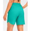imageG Gradual Womens 7quot Quick Dry High Waisted Swim Board Shorts with Zipper Pockets UPF 50 Beach Shorts for Women with LinerAqua