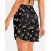 imageG Gradual Womens 7quot Quick Dry High Waisted Swim Board Shorts with Zipper Pockets UPF 50 Beach Shorts for Women with LinerBlack Floral