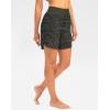 imageG Gradual Womens 7quot Quick Dry High Waisted Swim Board Shorts with Zipper Pockets UPF 50 Beach Shorts for Women with LinerGreen Camo