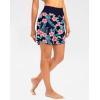imageG Gradual Womens 7quot Quick Dry High Waisted Swim Board Shorts with Zipper Pockets UPF 50 Beach Shorts for Women with LinerNavy Flower