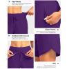 imageG Gradual Womens 7quot Quick Dry High Waisted Swim Board Shorts with Zipper Pockets UPF 50 Beach Shorts for Women with LinerPurple