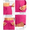 imageG Gradual Womens 7quot Quick Dry High Waisted Swim Board Shorts with Zipper Pockets UPF 50 Beach Shorts for Women with LinerRosy