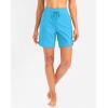 imageG Gradual Womens 7quot Quick Dry High Waisted Swim Board Shorts with Zipper Pockets UPF 50 Beach Shorts for Women with LinerSky Blue