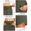 imageG Gradual Womens 7quot Quick Dry High Waisted Swim Board Shorts with Zipper Pockets UPF 50 Beach Shorts for Women with LinerSlate Green