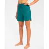 imageG Gradual Womens 7quot Quick Dry High Waisted Swim Board Shorts with Zipper Pockets UPF 50 Beach Shorts for Women with LinerTeal