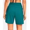imageG Gradual Womens 7quot Quick Dry High Waisted Swim Board Shorts with Zipper Pockets UPF 50 Beach Shorts for Women with LinerTeal