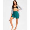 imageG Gradual Womens 7quot Quick Dry High Waisted Swim Board Shorts with Zipper Pockets UPF 50 Beach Shorts for Women with LinerTeal