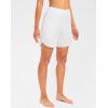 imageG Gradual Womens 7quot Quick Dry High Waisted Swim Board Shorts with Zipper Pockets UPF 50 Beach Shorts for Women with LinerWhite