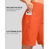 imageG Gradual Womens 9quot Long Swim Board Shorts with Pockets High Waisted Knee Length Beach Swimming Shorts for Women with LinerOrange