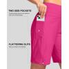imageG Gradual Womens 9quot Long Swim Board Shorts with Pockets High Waisted Knee Length Beach Swimming Shorts for Women with LinerRosy