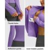imageG Gradual Womens Cropped Workout Jacket Slim Fit Full Zip Athletic Running Gym Jackets for Women with Thumb Holes PocketsLavenderL
