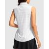 imageG Gradual Womens Golf Shirts Lightweight 14 Zip Collared Tank Top Sleeveless Polo Shirts for Tennis Pickleball CasualBlack Dot