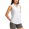 imageG Gradual Womens Golf Shirts Lightweight 14 Zip Collared Tank Top Sleeveless Polo Shirts for Tennis Pickleball CasualBlack Dot
