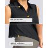imageG Gradual Womens Golf Shirts Lightweight 14 Zip Collared Tank Top Sleeveless Polo Shirts for Tennis Pickleball CasualHeather Carbon