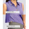 imageG Gradual Womens Golf Shirts Lightweight 14 Zip Collared Tank Top Sleeveless Polo Shirts for Tennis Pickleball CasualHeather Dark Purple