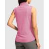 imageG Gradual Womens Golf Shirts Lightweight 14 Zip Collared Tank Top Sleeveless Polo Shirts for Tennis Pickleball CasualHeather Light Rose