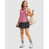 imageG Gradual Womens Golf Shirts Lightweight 14 Zip Collared Tank Top Sleeveless Polo Shirts for Tennis Pickleball CasualHeather Light Rose