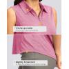 imageG Gradual Womens Golf Shirts Lightweight 14 Zip Collared Tank Top Sleeveless Polo Shirts for Tennis Pickleball CasualHeather Light Rose