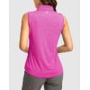 imageG Gradual Womens Golf Shirts Lightweight 14 Zip Collared Tank Top Sleeveless Polo Shirts for Tennis Pickleball CasualHeather Rose