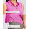 imageG Gradual Womens Golf Shirts Lightweight 14 Zip Collared Tank Top Sleeveless Polo Shirts for Tennis Pickleball CasualHeather Rose