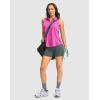 imageG Gradual Womens Golf Shirts Lightweight 14 Zip Collared Tank Top Sleeveless Polo Shirts for Tennis Pickleball CasualHeather Rose