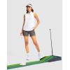 imageG Gradual Womens Golf Shirts Lightweight 14 Zip Collared Tank Top Sleeveless Polo Shirts for Tennis Pickleball CasualHeather White