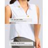 imageG Gradual Womens Golf Shirts Lightweight 14 Zip Collared Tank Top Sleeveless Polo Shirts for Tennis Pickleball CasualHeather White