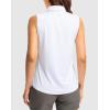 imageG Gradual Womens Golf Shirts Lightweight 14 Zip Collared Tank Top Sleeveless Polo Shirts for Tennis Pickleball CasualHeather White