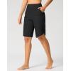 imageG Gradual Womens High Waisted Swim Board Shorts 11quot Knee Length Beach Swimming Long Shorts for Women with Pockets LinerBlack