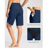 imageG Gradual Womens High Waisted Swim Board Shorts 11quot Knee Length Beach Swimming Long Shorts for Women with Pockets LinerDark Blue