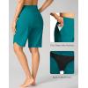 imageG Gradual Womens High Waisted Swim Board Shorts 11quot Knee Length Beach Swimming Long Shorts for Women with Pockets LinerLake Blue
