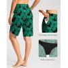 imageG Gradual Womens High Waisted Swim Board Shorts 11quot Knee Length Beach Swimming Long Shorts for Women with Pockets LinerLeaf