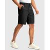 imageMens Golf Dress Shorts 7quot 9quot Stretch Casual Work Flat Front Shorts for Men with 3 Pockets Quick DryBlack