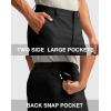 imageMens Golf Dress Shorts 7quot 9quot Stretch Casual Work Flat Front Shorts for Men with 3 Pockets Quick DryBlack