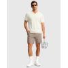 imageMens Golf Dress Shorts 7quot 9quot Stretch Casual Work Flat Front Shorts for Men with 3 Pockets Quick DryCarbon Dust