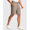 imageMens Golf Dress Shorts 7quot 9quot Stretch Casual Work Flat Front Shorts for Men with 3 Pockets Quick DryCarbon Dust